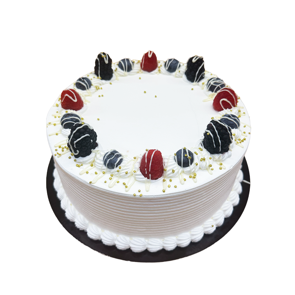 Vanilla Sponge - Mixed Berry + Vanilla Chantilly